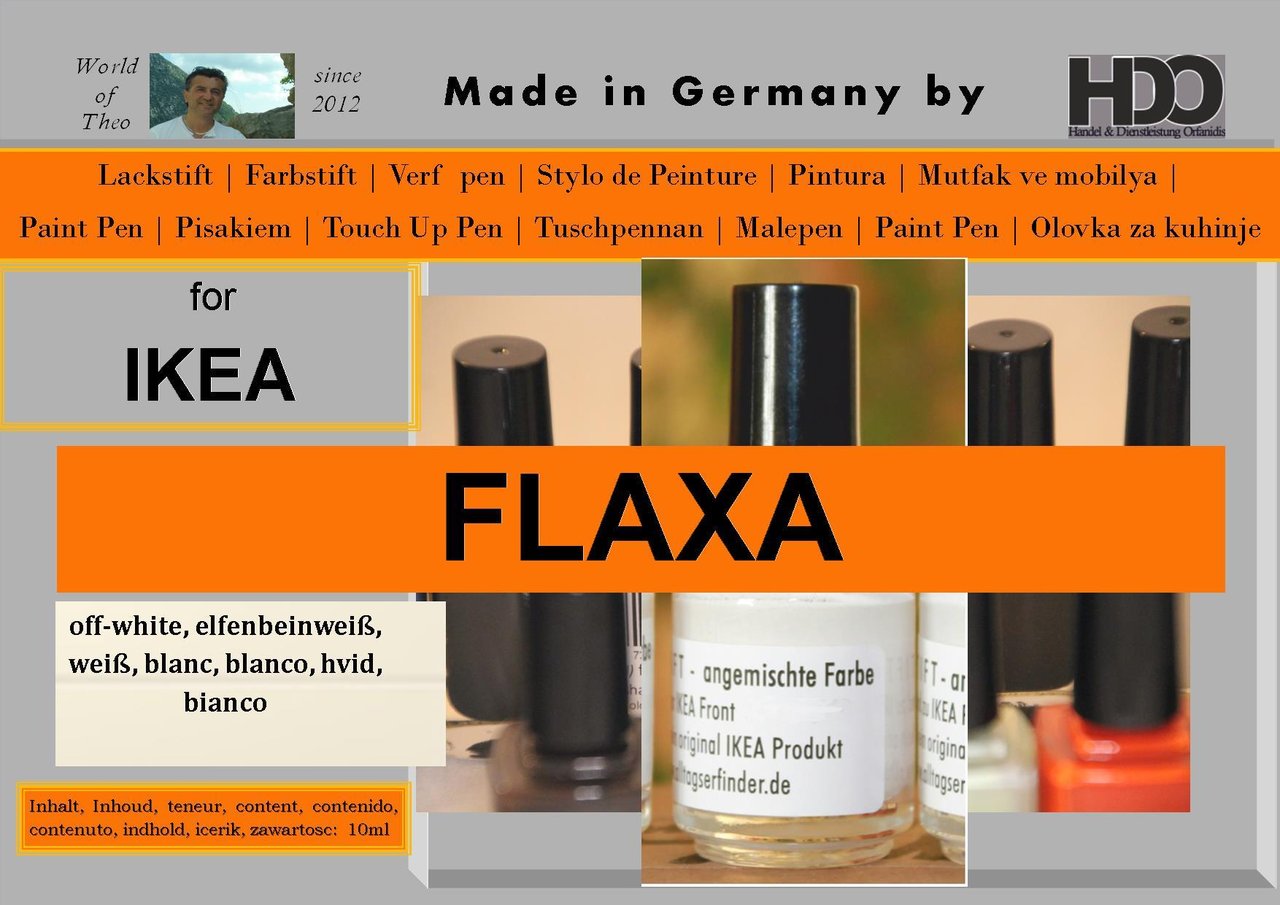 Lackstift, Farbstift für IKEA FLAXA weiss