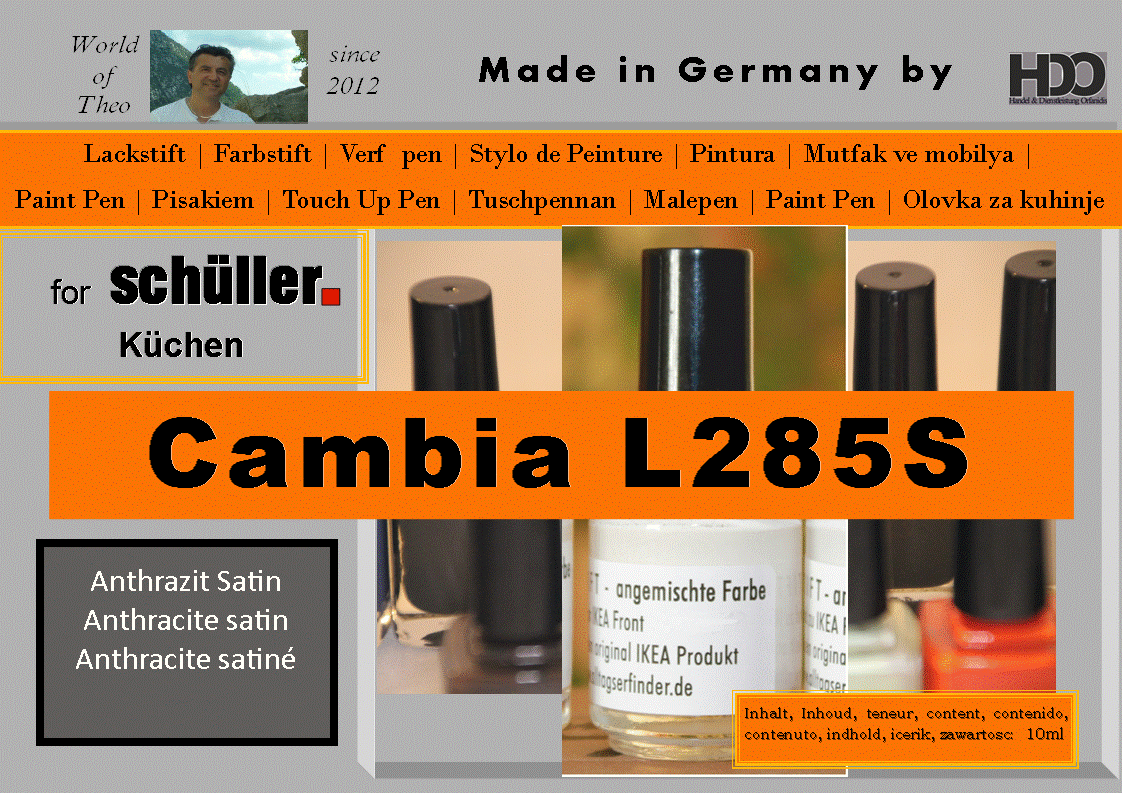Lackstift, Farbstift für schüller CAMBIA L285S