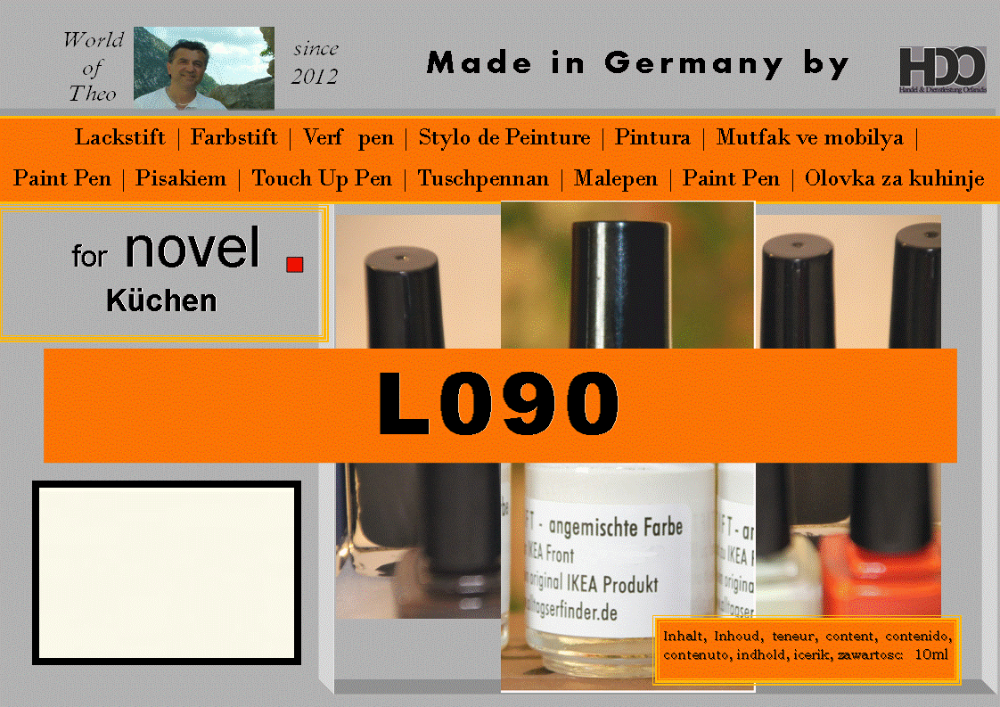 Lackstift, Farbstift für novel L090
