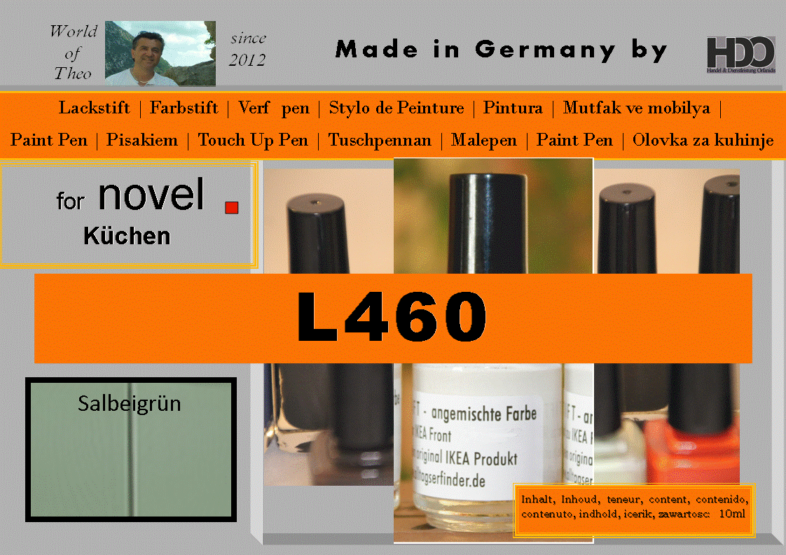 Lackstift, Farbstift für novel L460