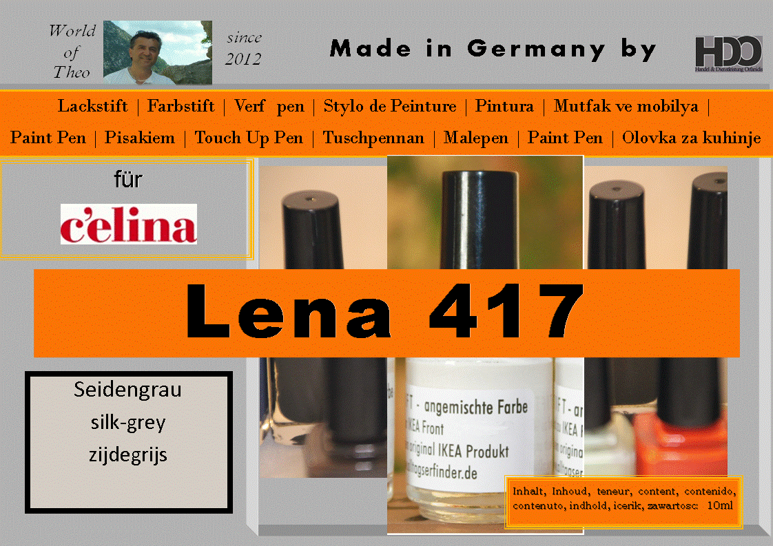 touch-up pen, touch-up paint for celina LENA 417