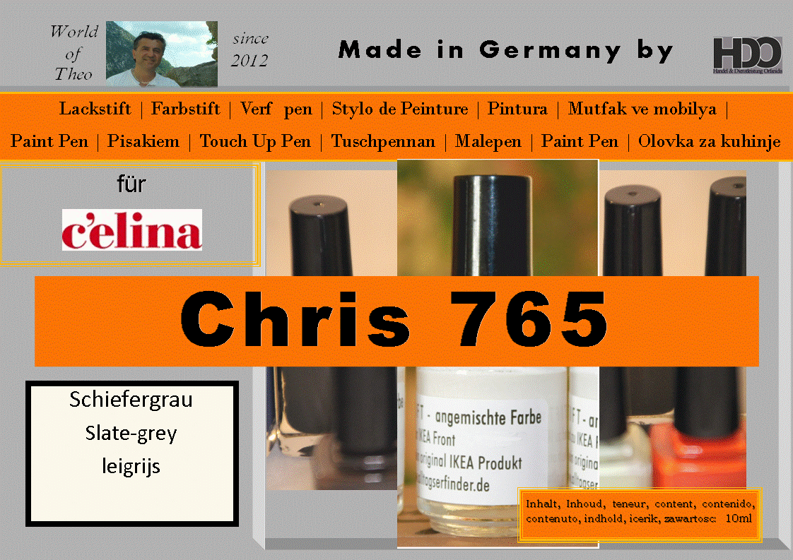 Lackstift, Farbstift für celina CHRIS 765