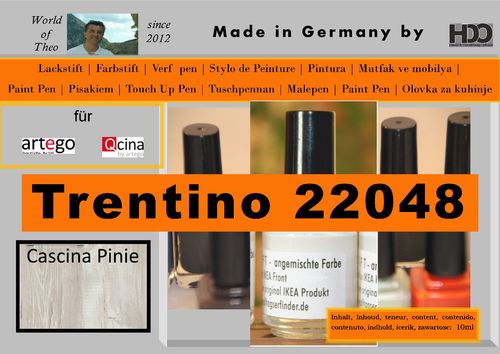 Lackstift, Farbstift für artego Trentino 22048