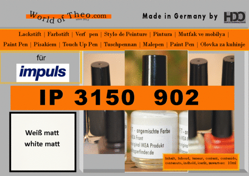 touch-up pen, touch-up paint for Impuls IP 3150 902