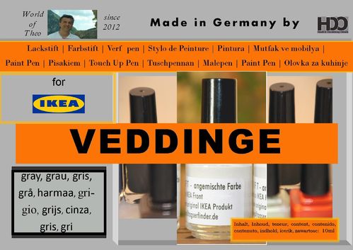 Touch-Up Paint suitable for IKEA Veddinge gray