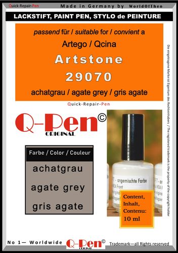 touch-up pen for artego Artstone 29070 gris agate 10mL