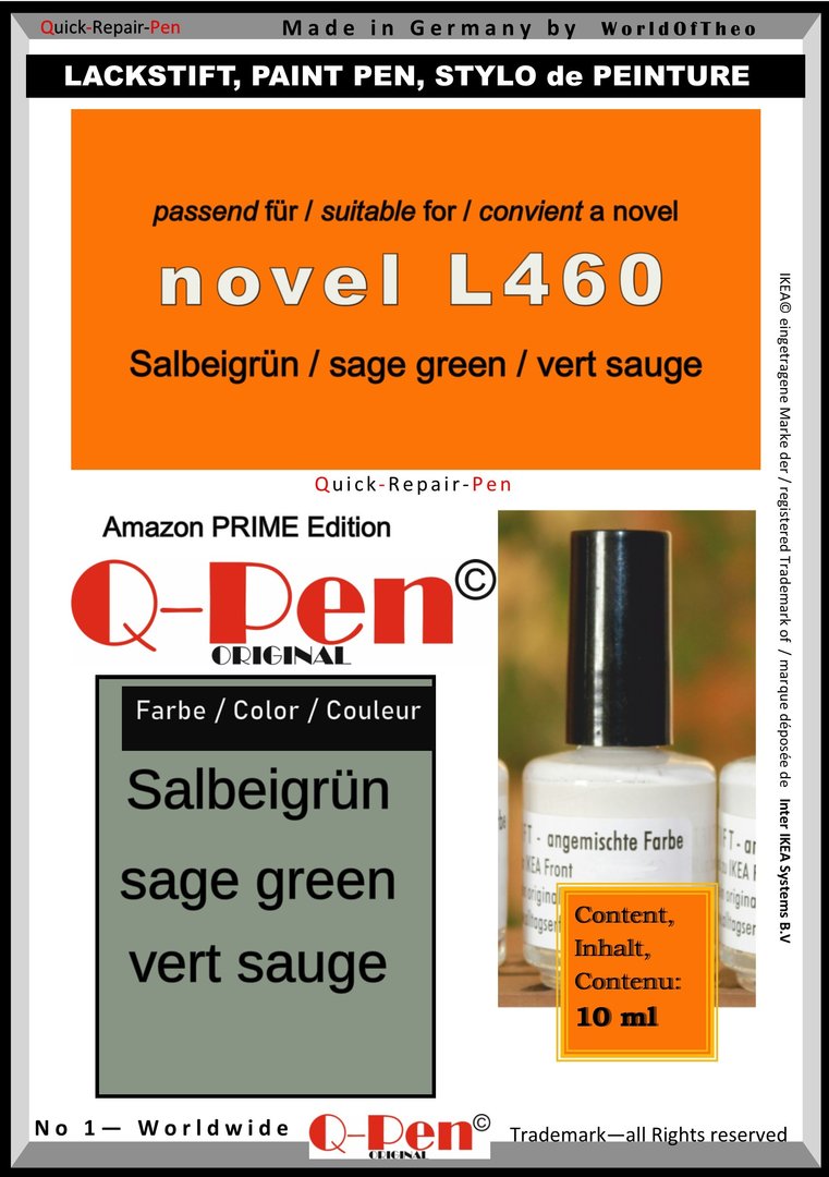TUP for novel L460 Salbeigrün by Q-Pen Original